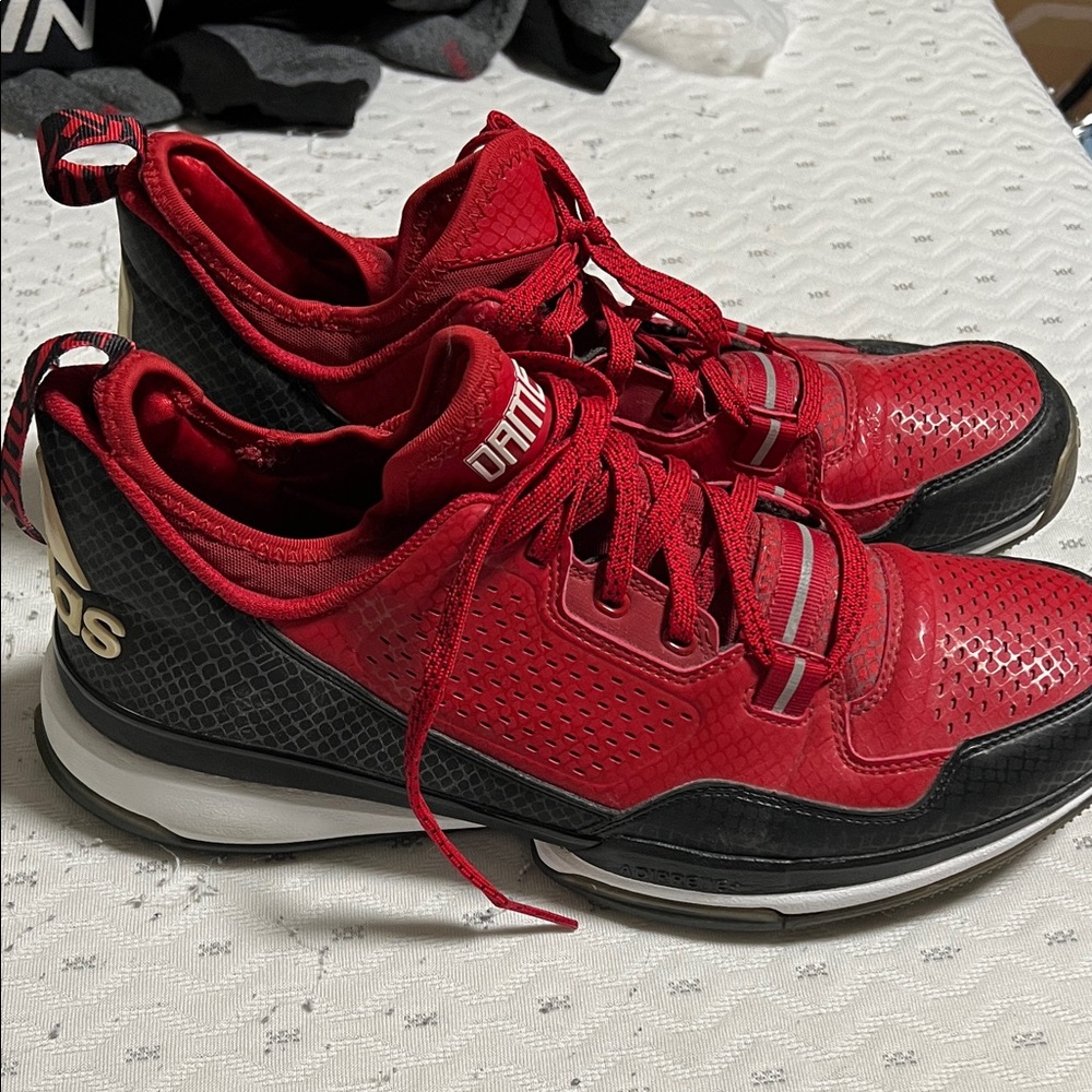 adidas Red and Black Athletic Shoes